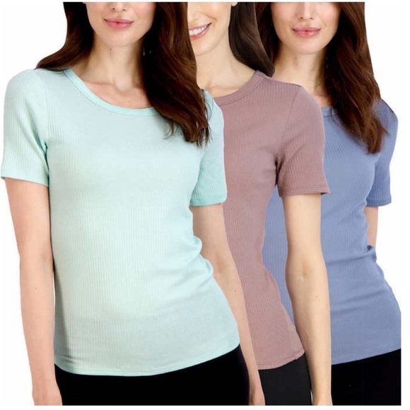 Lucky Brand Tops - NWT Lucky Brand Ladies Ribbed Crew, 3-pack - size S